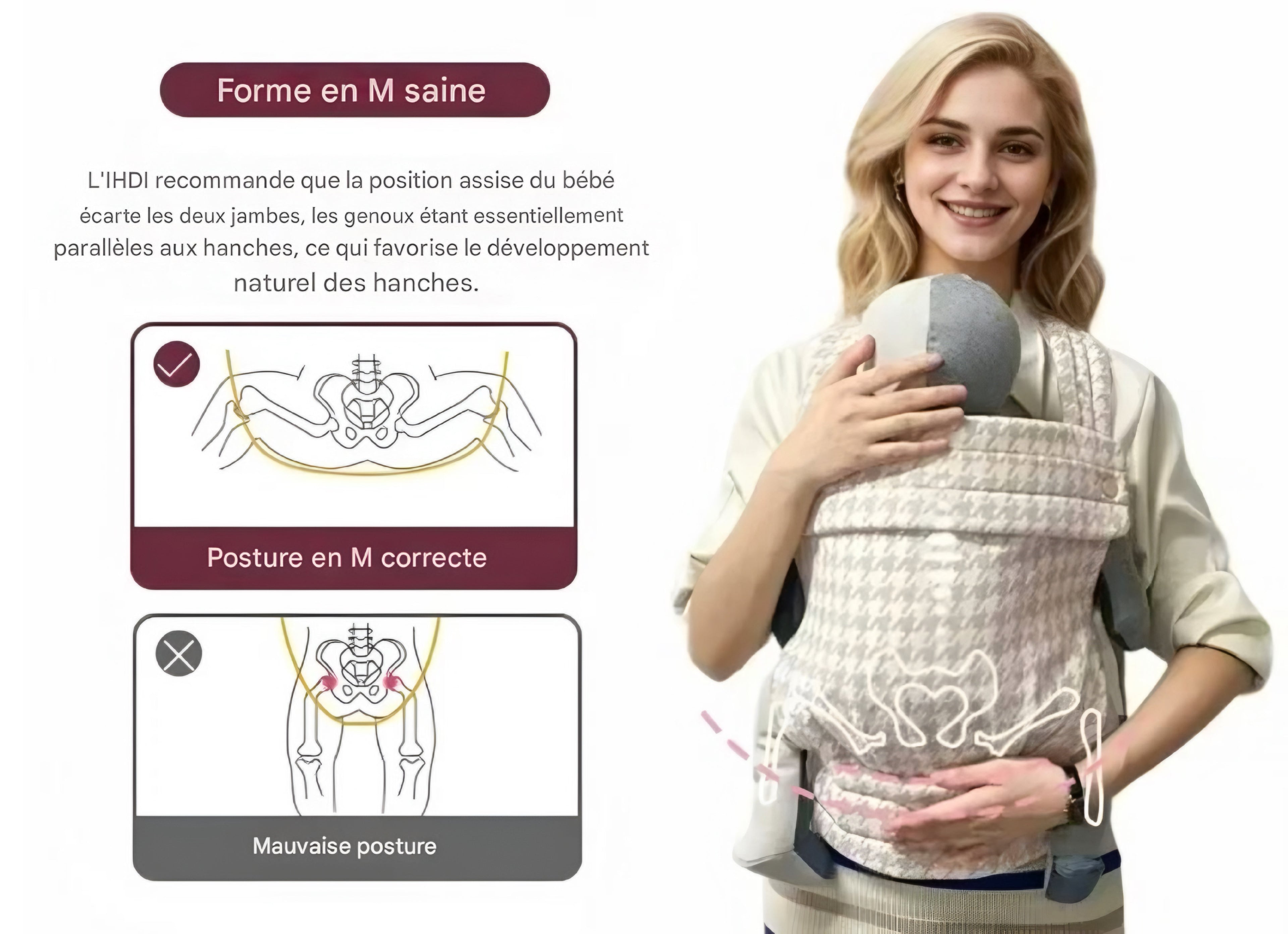 Porte-bébé ergonomique Essentiel MUM 🤎